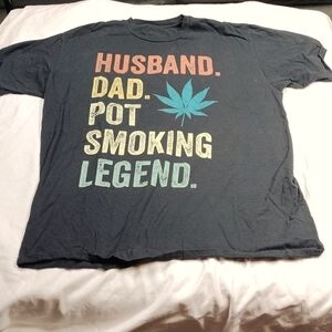 Husband pot smoker men's medium sized t shirt